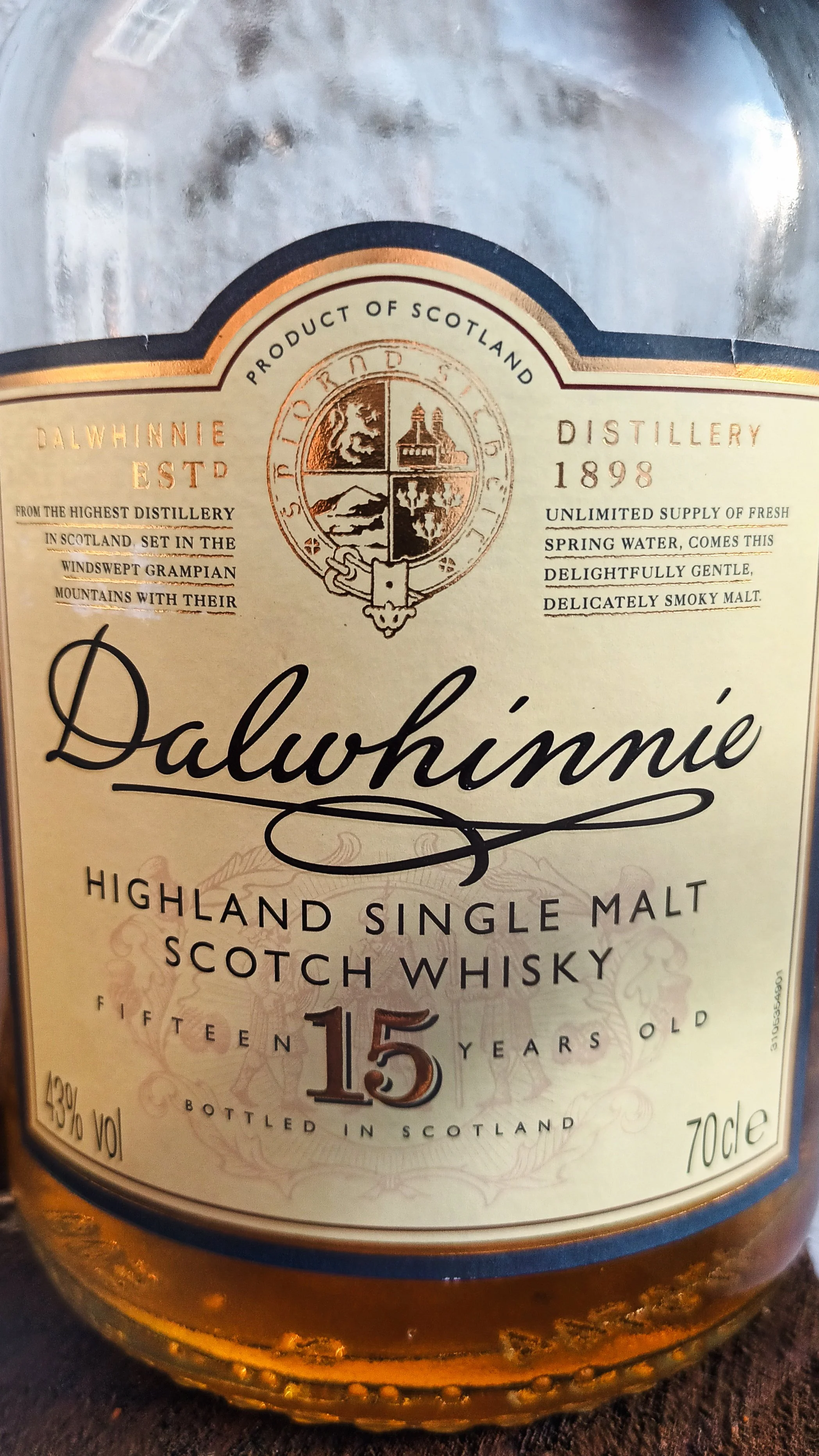 Dalwhinnie 15yo — Dramface